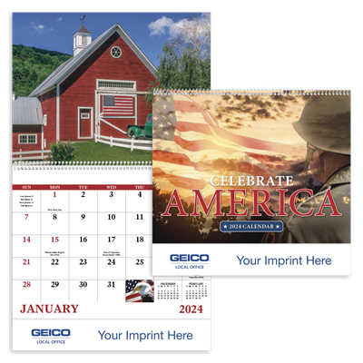 2024 Celebrate America Wall Calendar